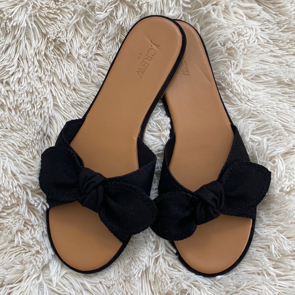 J Crew Bow Slides